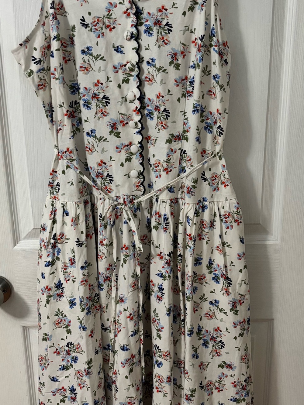 Free Assembly Floral Spaghetti-Strap Midi Dress in White - Picture 3 of 11
